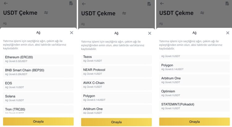 Binance TR Den Binance E USDT Aktarma Coinbalina